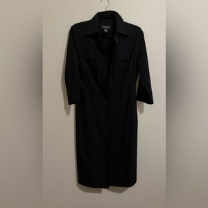 Banana Republic Black Long Sleeve Dress